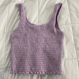 hollister ribbed crop tank top